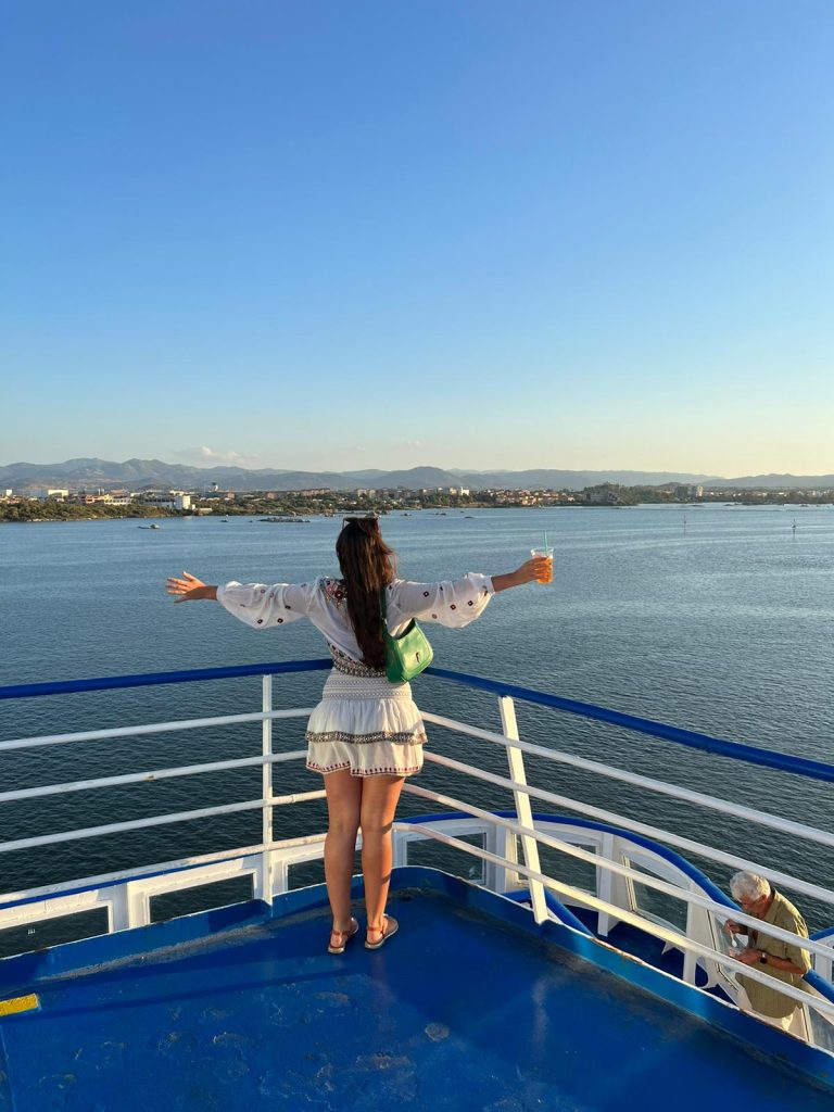 aan boord van de ferry